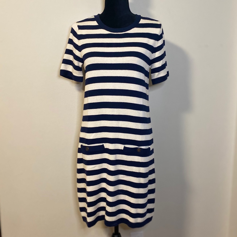 Banana Republic Strip Sweater Dress